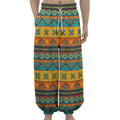 Native Indian Inspired Pattern Print Lantern Pants