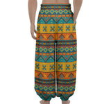 Native Indian Inspired Pattern Print Lantern Pants