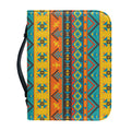 Native Indian Inspired Pattern Print Leather Bible Cover