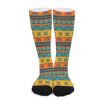 Native Indian Inspired Pattern Print Long Socks