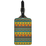 Native Indian Inspired Pattern Print Luggage Tag
