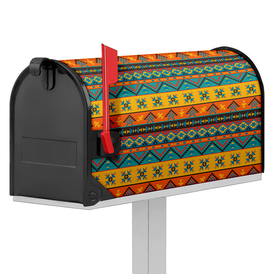Native Indian Inspired Pattern Print Mailbox Cover