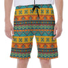 Native Indian Inspired Pattern Print Men's Beach Shorts