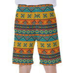 Native Indian Inspired Pattern Print Men's Beach Shorts