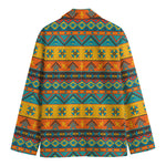 Native Indian Inspired Pattern Print Men's Blazer
