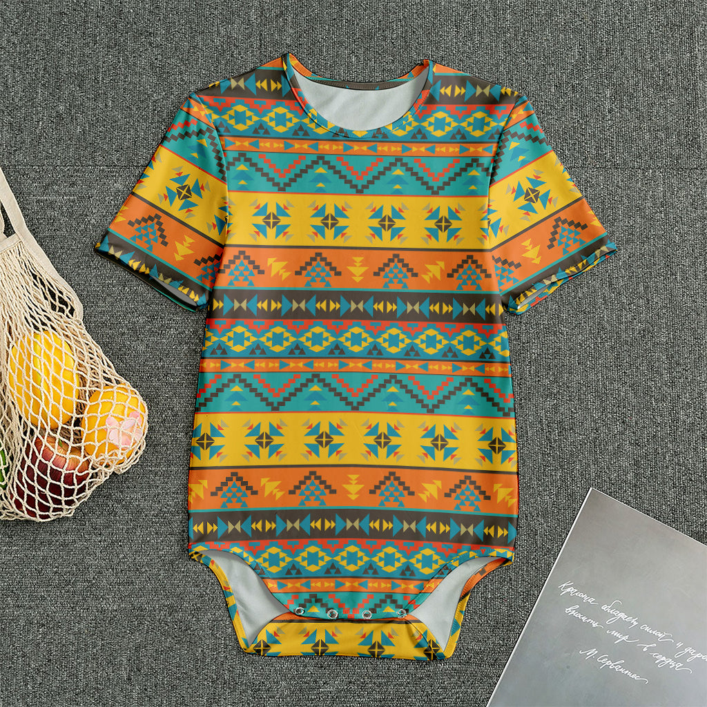 Native Indian Inspired Pattern Print Men's Bodysuit