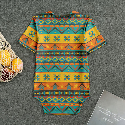 Native Indian Inspired Pattern Print Men's Bodysuit