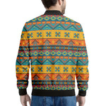Native Indian Inspired Pattern Print Men's Bomber Jacket