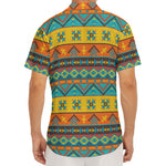Native Indian Inspired Pattern Print Men's Deep V-Neck Shirt