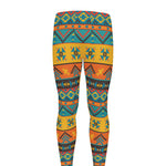 Native Indian Inspired Pattern Print Men's leggings