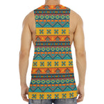 Native Indian Inspired Pattern Print Men's Muscle Tank Top