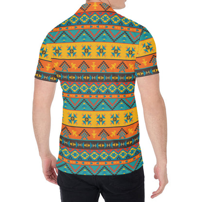 Native Indian Inspired Pattern Print Men's Shirt