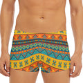 Native Indian Inspired Pattern Print Men's Short Boxer Briefs