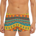 Native Indian Inspired Pattern Print Men's Short Boxer Briefs