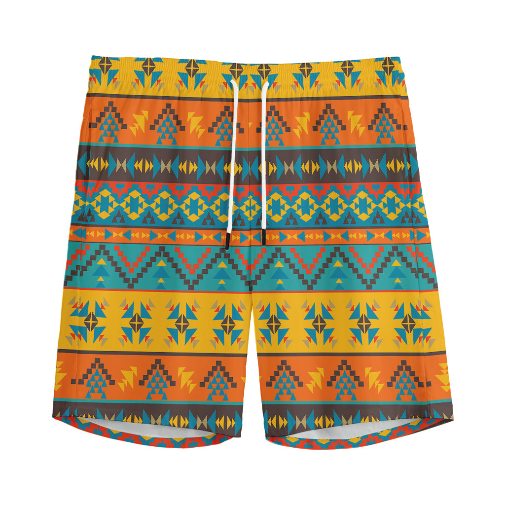 Native Indian Inspired Pattern Print Men's Sports Shorts