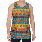Native Indian Inspired Pattern Print Men's Velvet Tank Top