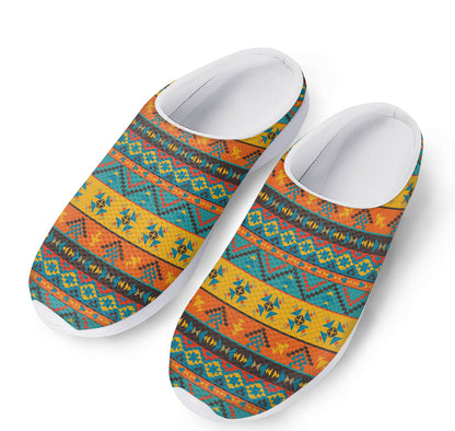 Native Indian Inspired Pattern Print Mesh Casual Shoes