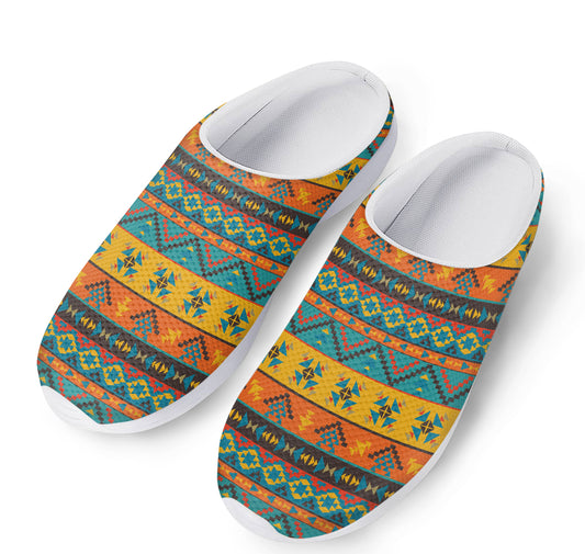 Native Indian Inspired Pattern Print Mesh Casual Shoes