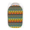 Native Indian Inspired Pattern Print Mesh Laundry Hamper