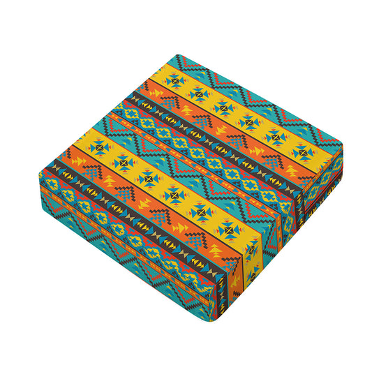 Native Indian Inspired Pattern Print Outdoor Seat Cushion Cover