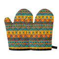 Native Indian Inspired Pattern Print Oven Mitts
