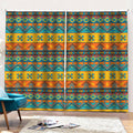Native Indian Inspired Pattern Print Pencil Pleat Curtains