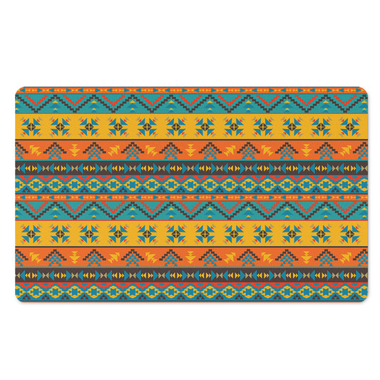 Native Indian Inspired Pattern Print Polyester Doormat