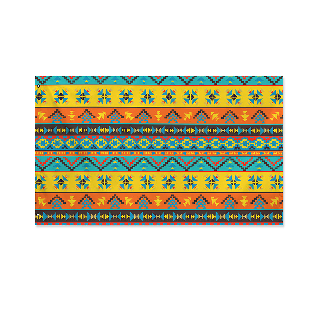 Native Indian Inspired Pattern Print Polyester Flag