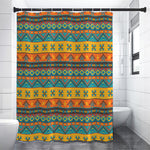 Native Indian Inspired Pattern Print Premium Shower Curtain
