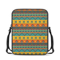Native Indian Inspired Pattern Print Rectangular Crossbody Bag