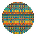 Native Indian Inspired Pattern Print Round Blanket