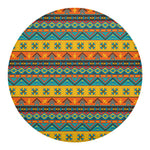 Native Indian Inspired Pattern Print Round Blanket