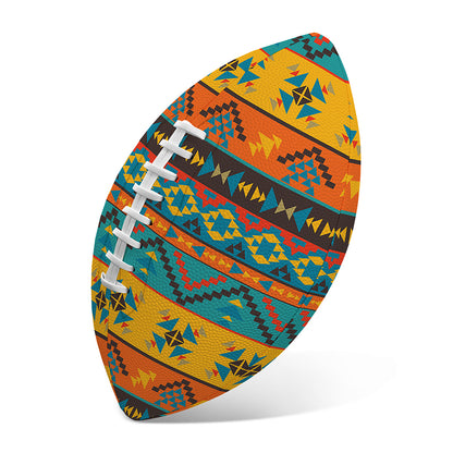 Native Indian Inspired Pattern Print Rugby Ball