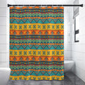 Native Indian Inspired Pattern Print Shower Curtain