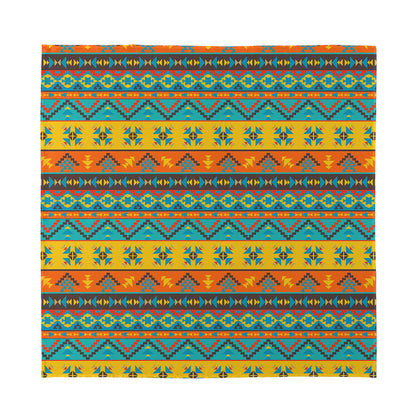 Native Indian Inspired Pattern Print Silk Bandana
