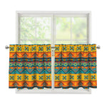 Native Indian Inspired Pattern Print Tier Curtains