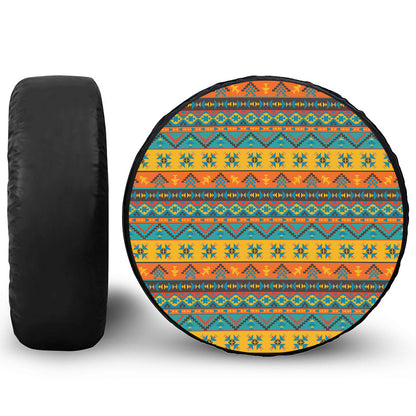 Native Indian Inspired Pattern Print Tire Cover