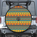 Native Indian Inspired Pattern Print Tire Cover With Camera Hole