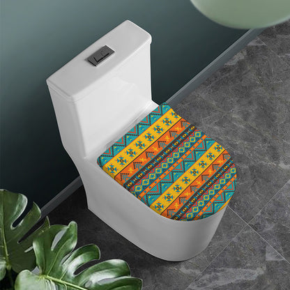 Native Indian Inspired Pattern Print Toilet Lid Cover