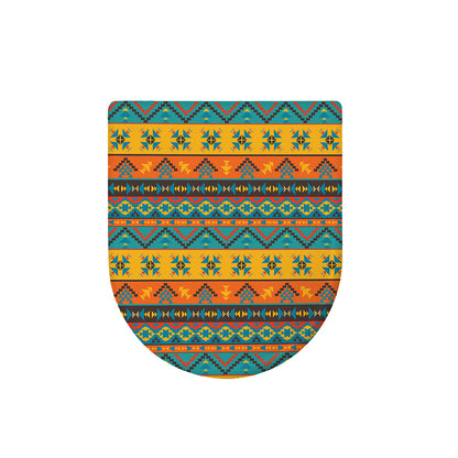 Native Indian Inspired Pattern Print Toilet Lid Cover