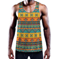 Native Indian Inspired Pattern Print Men's Workout Tank Top