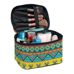 Native Indian Inspired Pattern Print Travel Makeup Bag