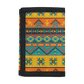 Native Indian Inspired Pattern Print Trifold Wallet