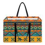Native Indian Inspired Pattern Print Utility Tote Bag