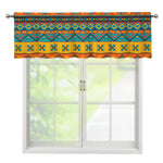 Native Indian Inspired Pattern Print Window Valance