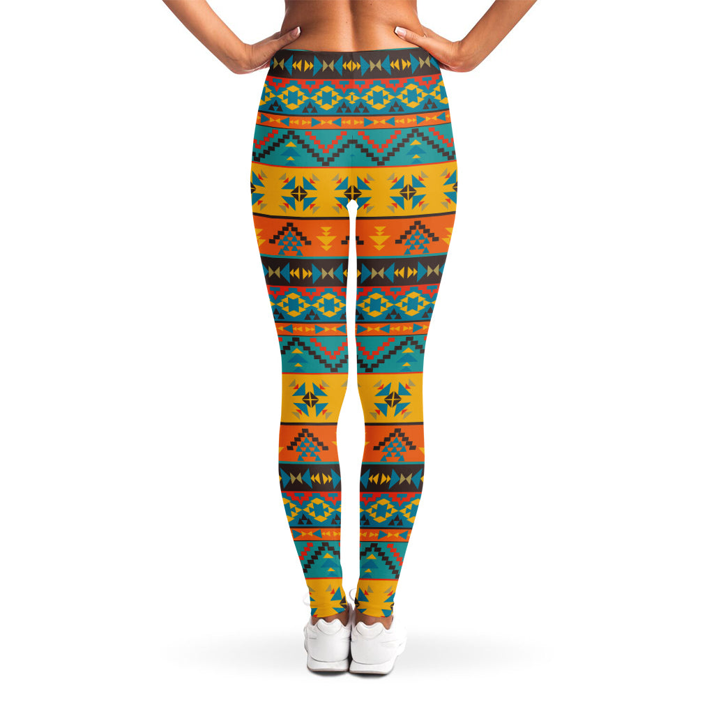 Native Indian Inspired Pattern Print Women's Leggings