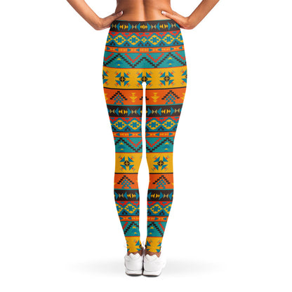 Native Indian Inspired Pattern Print Women's Leggings