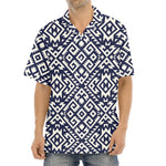Native Indian Navajo Pattern Print Aloha Shirt