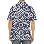 Native Indian Navajo Pattern Print Aloha Shirt