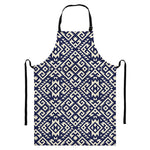 Native Indian Navajo Pattern Print Bib Apron With Pocket